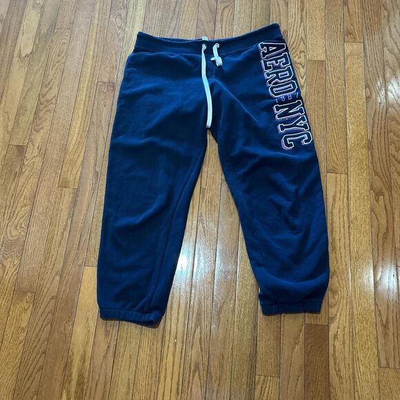 Vintage Aeropostale Women's Navy and Blue Joggers-tracksuits - Picture 1 of 3